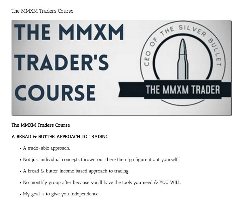 The MMXM Traders Course (Inglés)