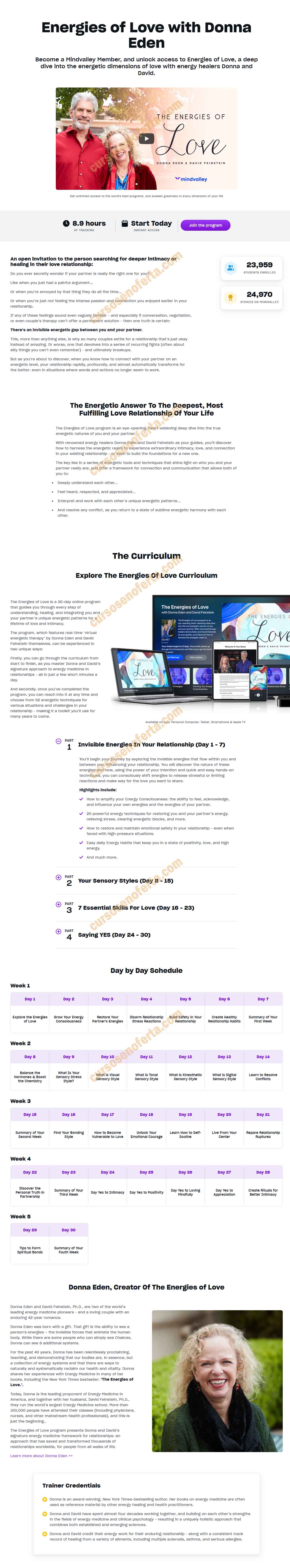 The Energies of Love - donna eden - mindvalley