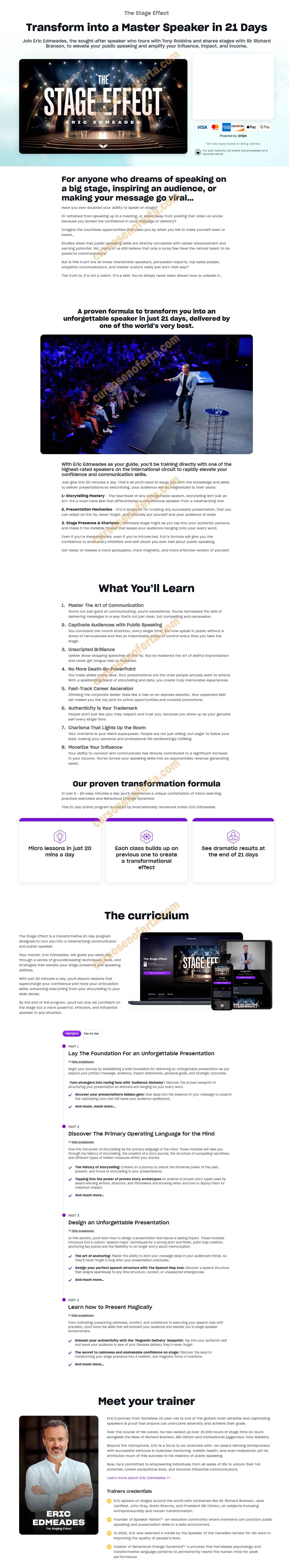 The Stage Effect - eric edmeades