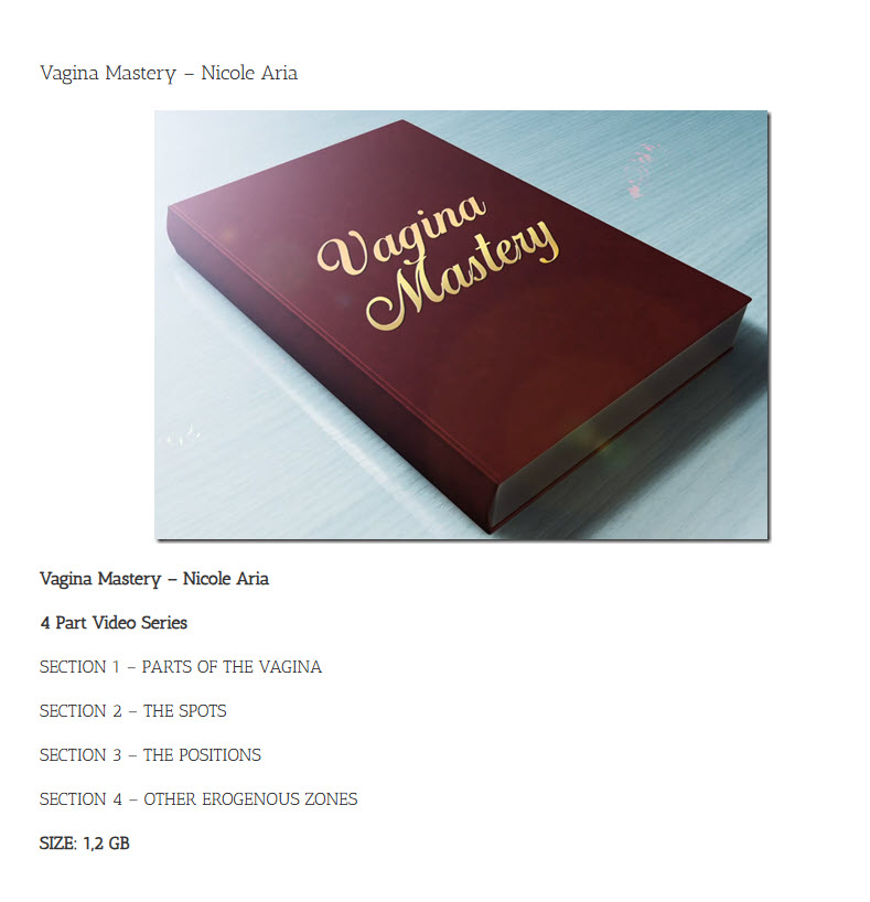 Vagina Mastery - nicole aria