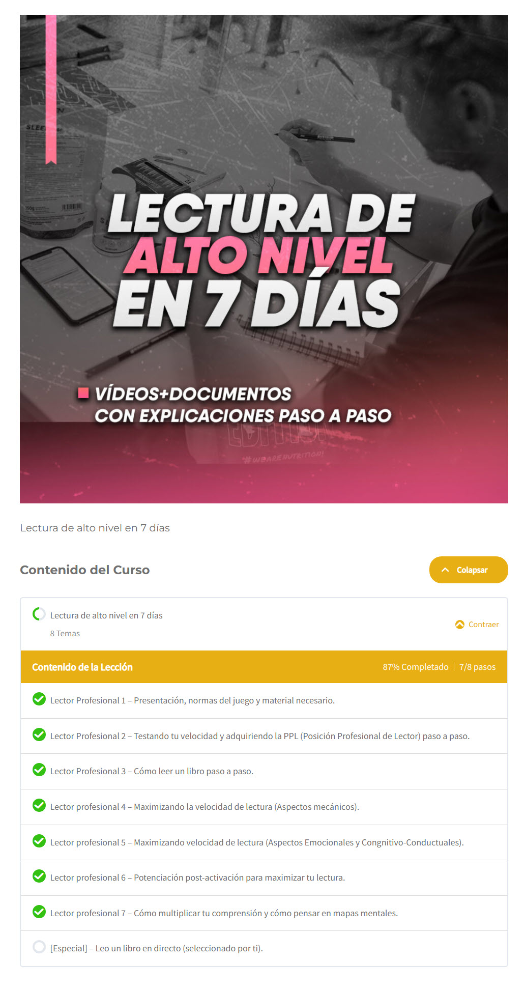 Lectura de Alto Nivel en 7 Días - power explosive