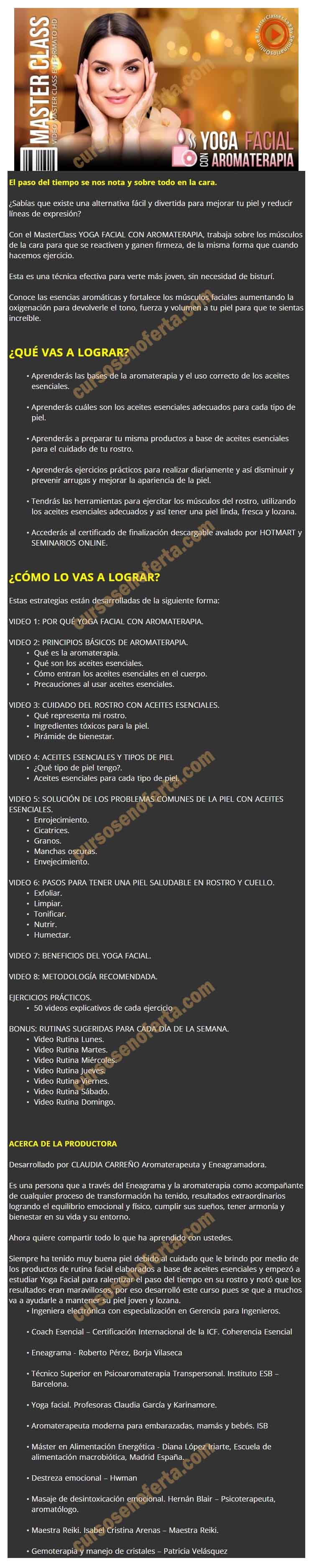 Yoga Facial con Aromaterapia - masterclasses