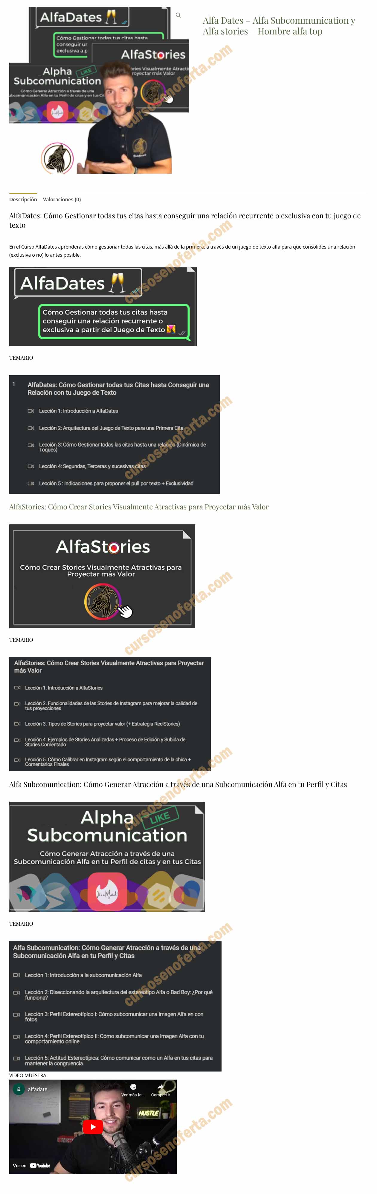 Alfa Dates, Alfa Subcomunication y Alfa stories - daniel raya