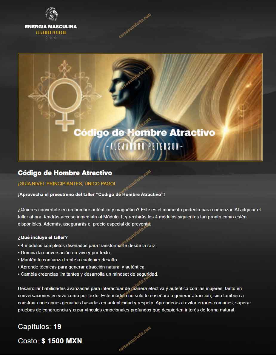 Código de hombre atractivo - alejandro peterson