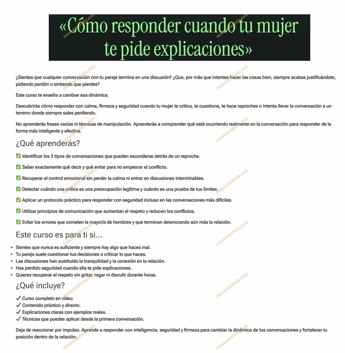 Cómo responder cuando tu mujer te pide explicaciones - hombre alfa top