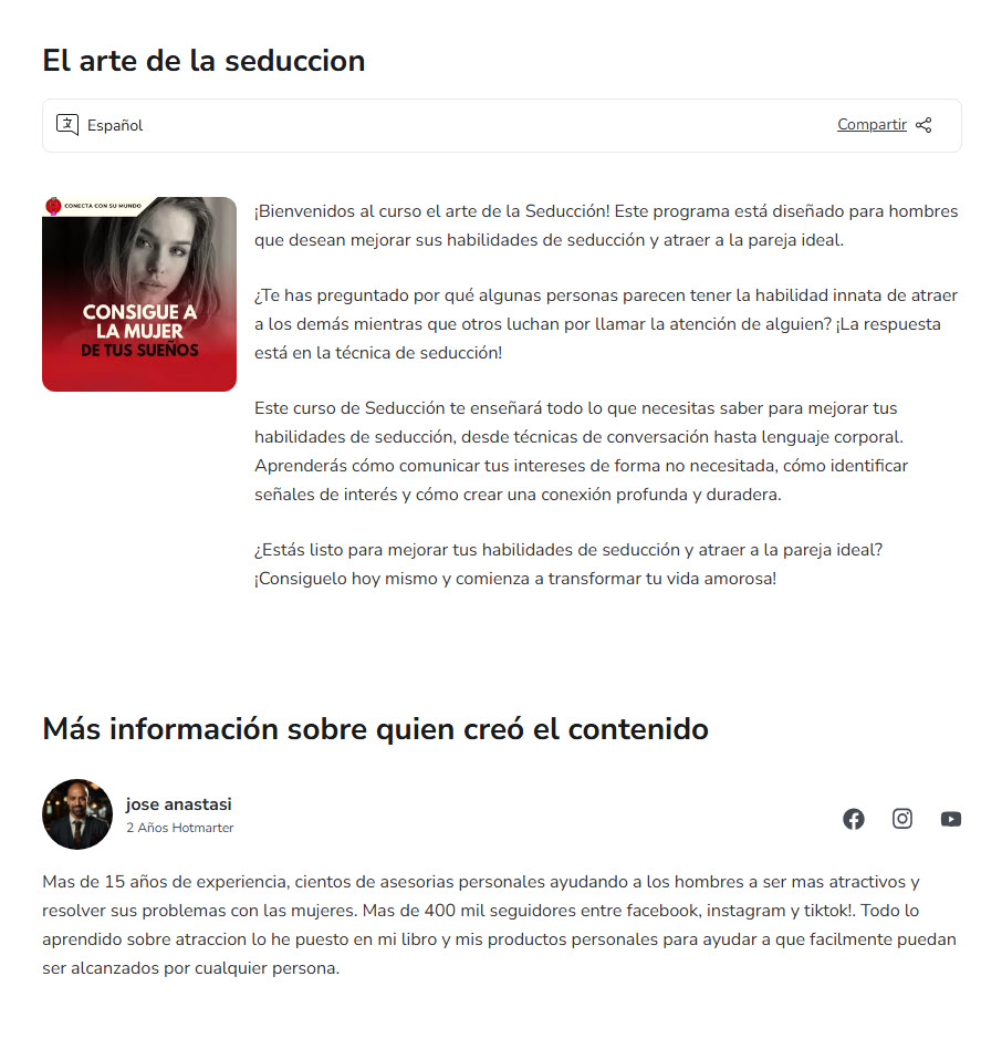 El Arte de la Seducción - José anastasi