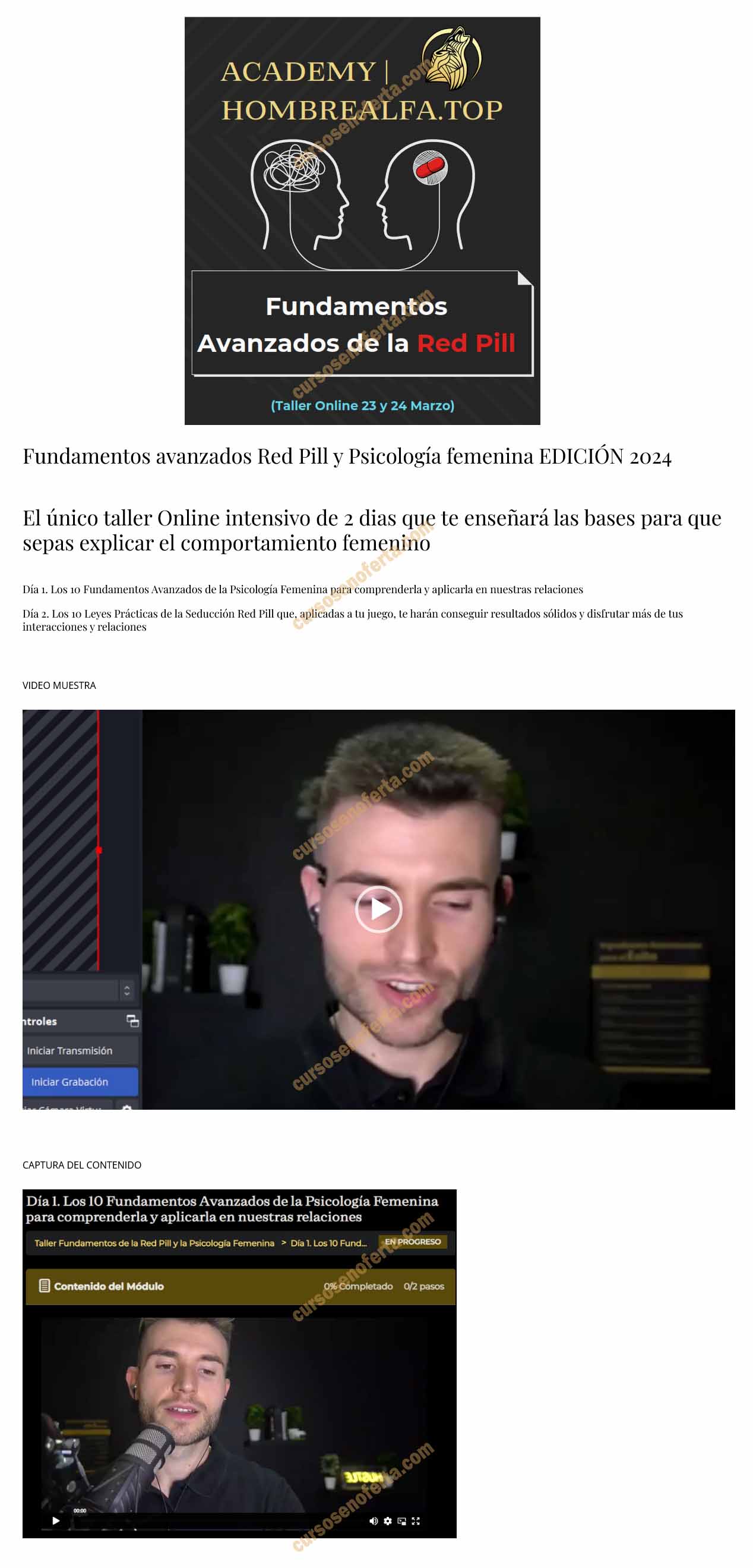 Fundamentos Avanzados Red Pill y Psicología Femenina 2024