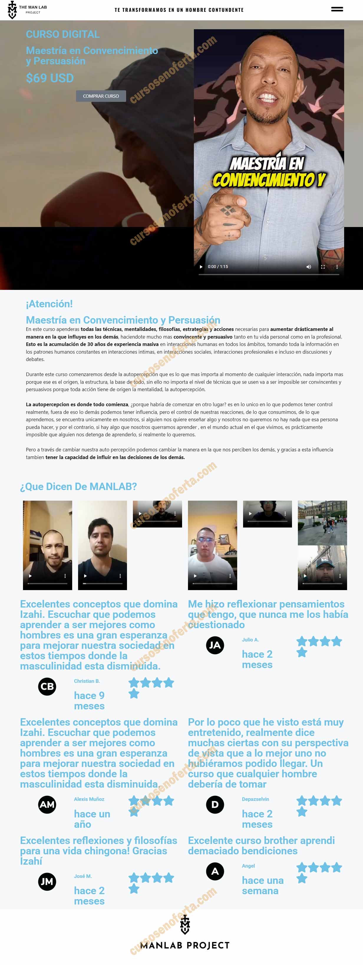 Maestría en Convencimiento y Persuasión - the man lab project