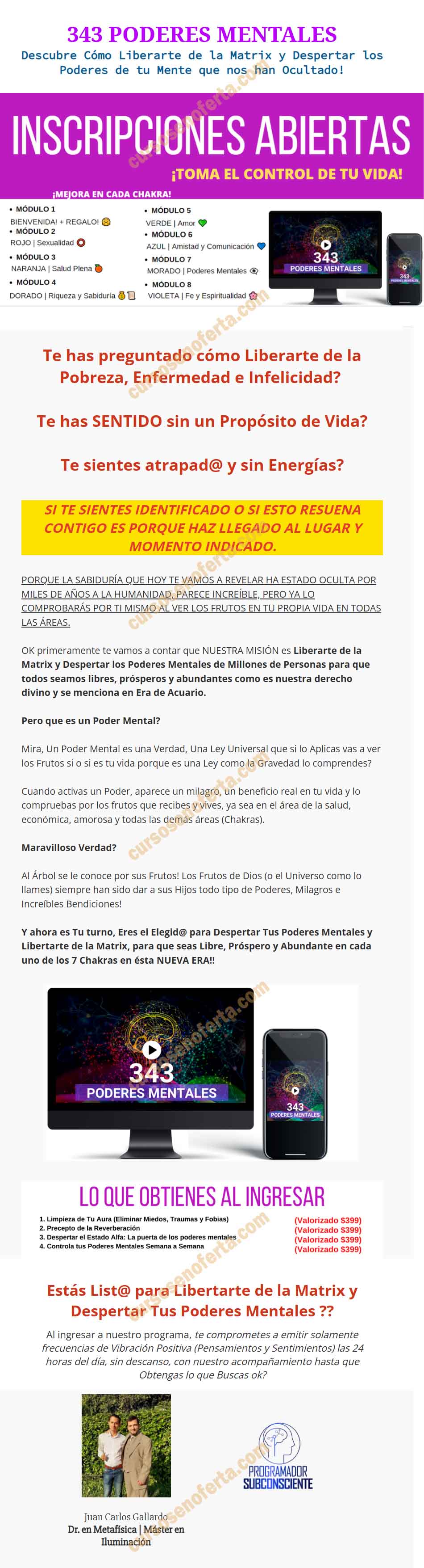 343 Poderes Mentales - Juan Carlos Gallardo