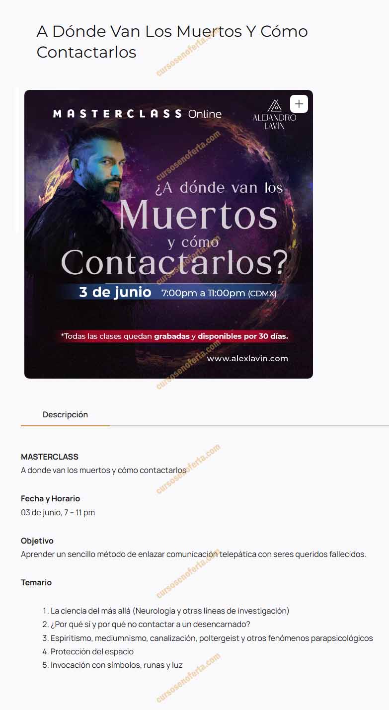 A dónde van los muertos y cómo contactarlos - alejandro lavin