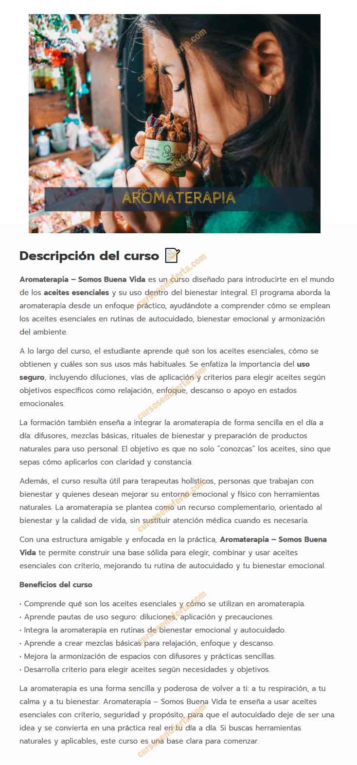 Aromaterapia - somos buena vida - macarena giuliani