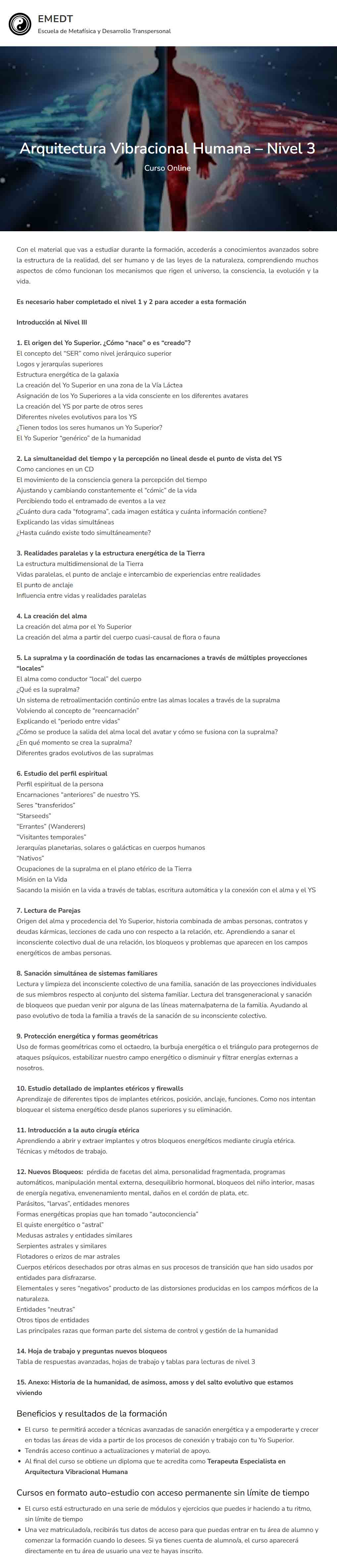 Arquitectura Vibracional Humana Nivel 3