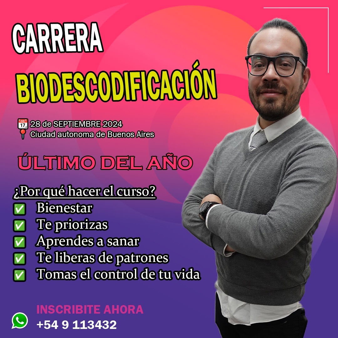 Carrera Especialista en Biodescodificacion Edicion Online - walter leon