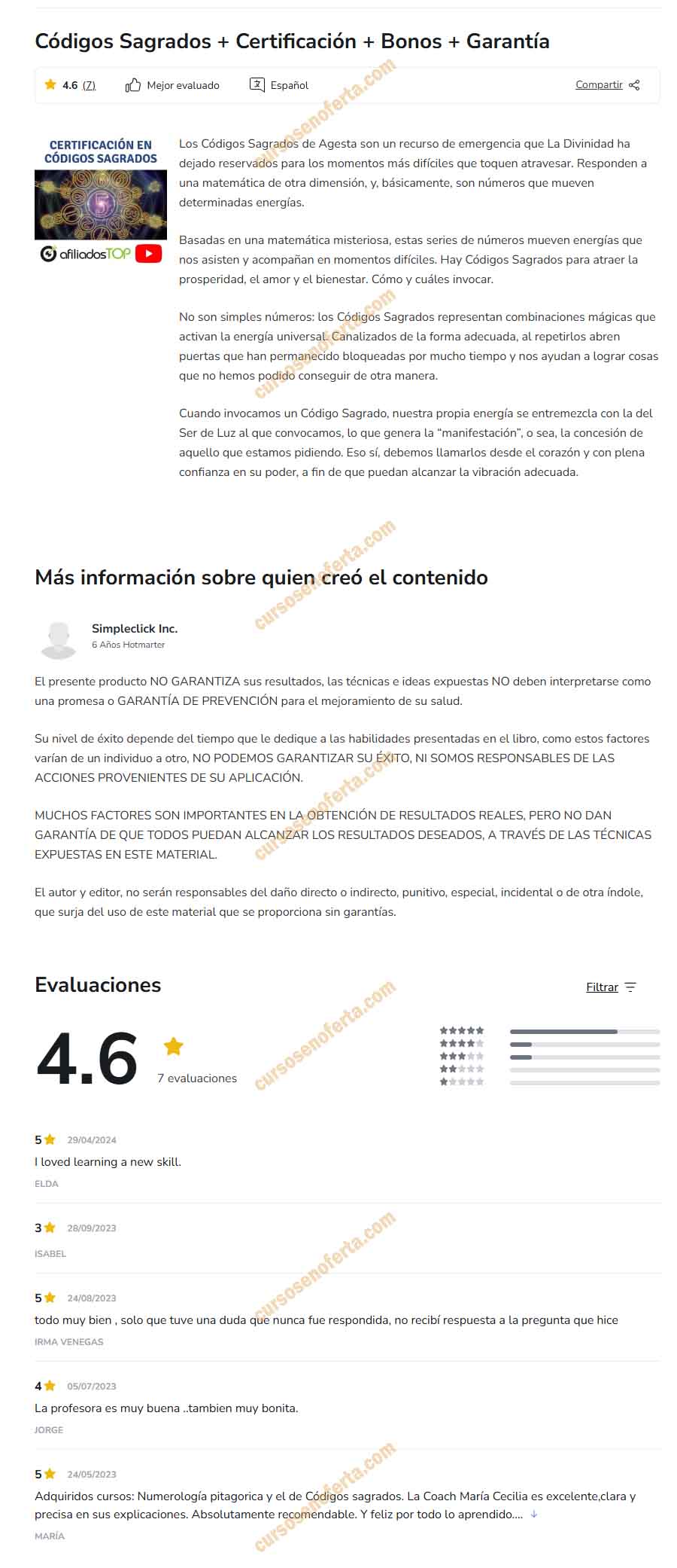 Códigos Sagrados - simpleclick inc