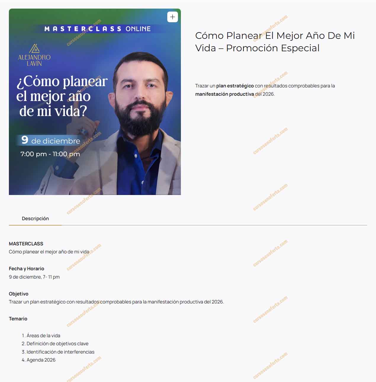 Cómo planear el mejor año de mi vida - alejandro lavin