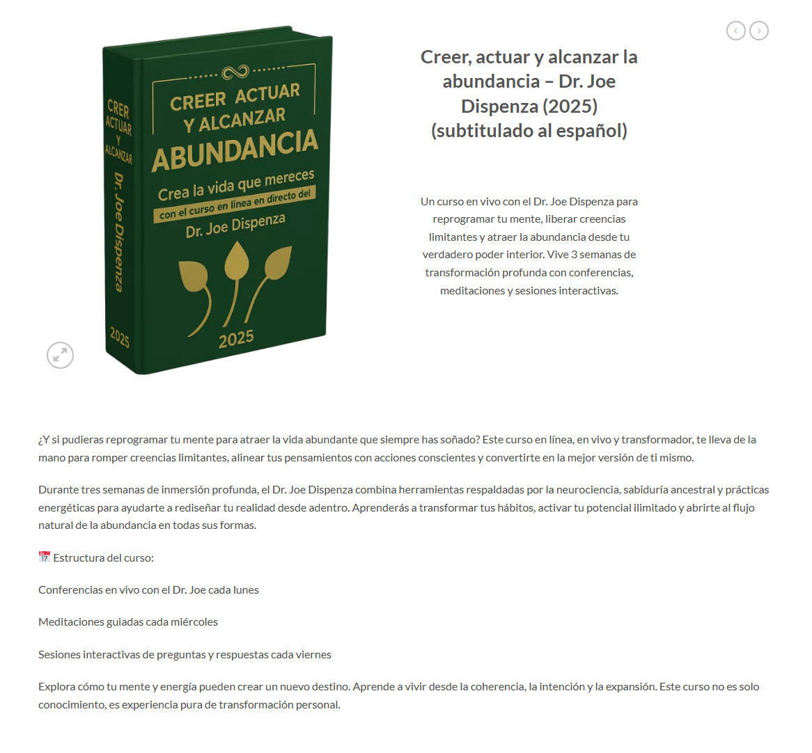 Creer Actuar y Alcanzar la Abundancia - joe dispenza
