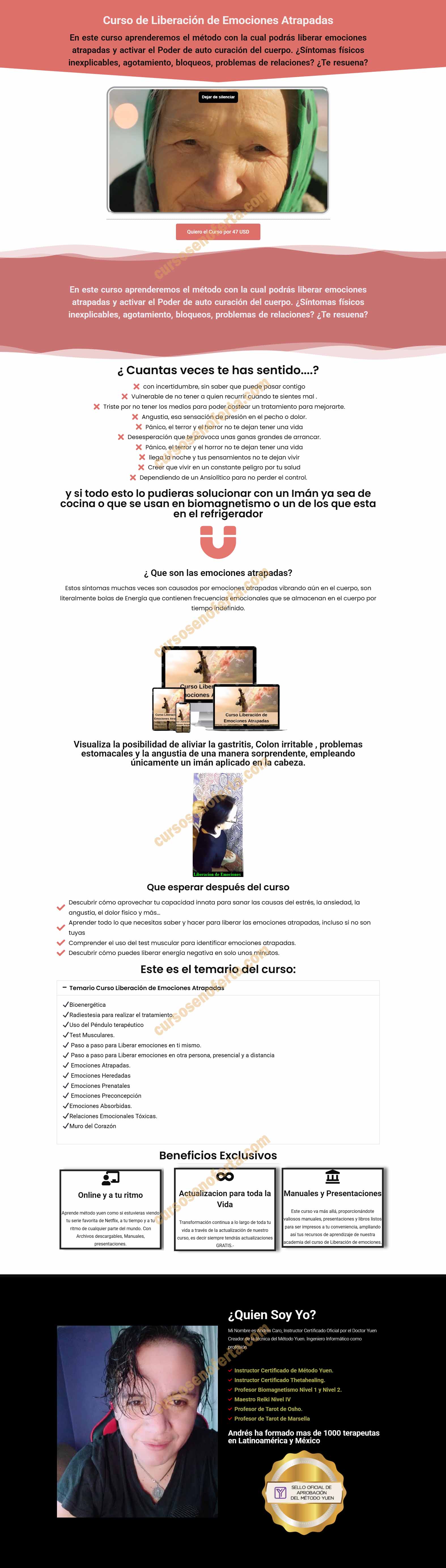 Curso de Liberación de Emociones Atrapadas - andres caro