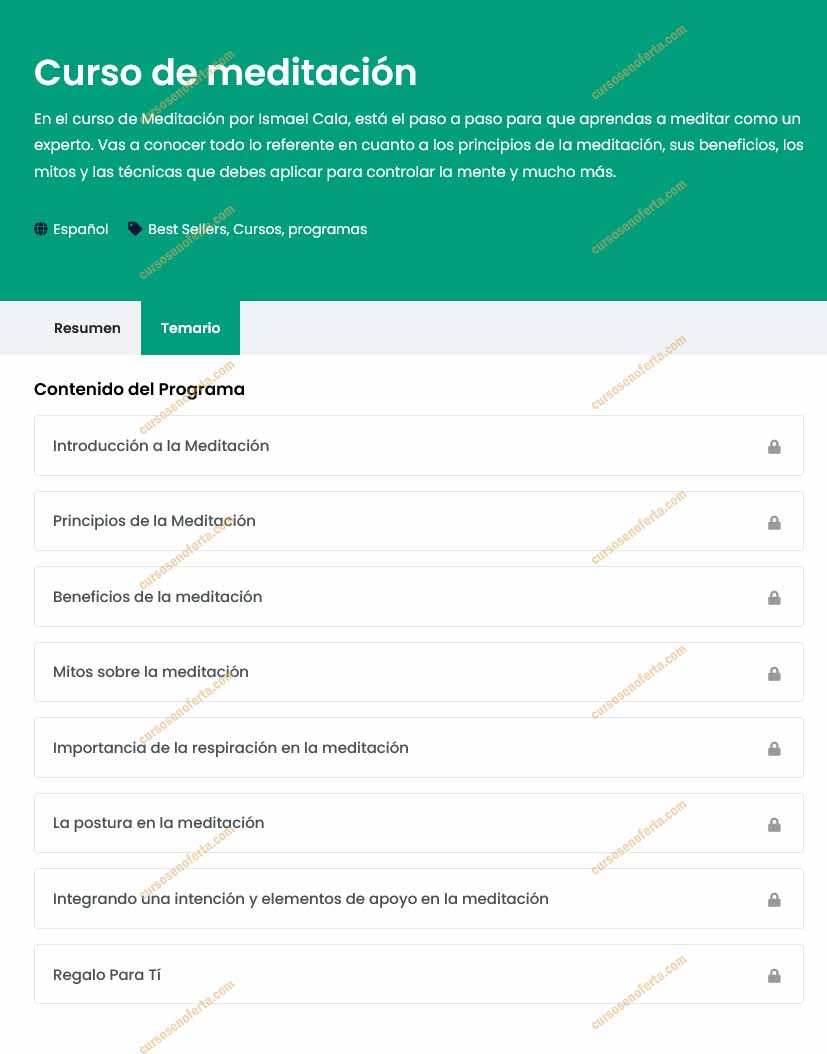 Curso de Meditación - cala academy