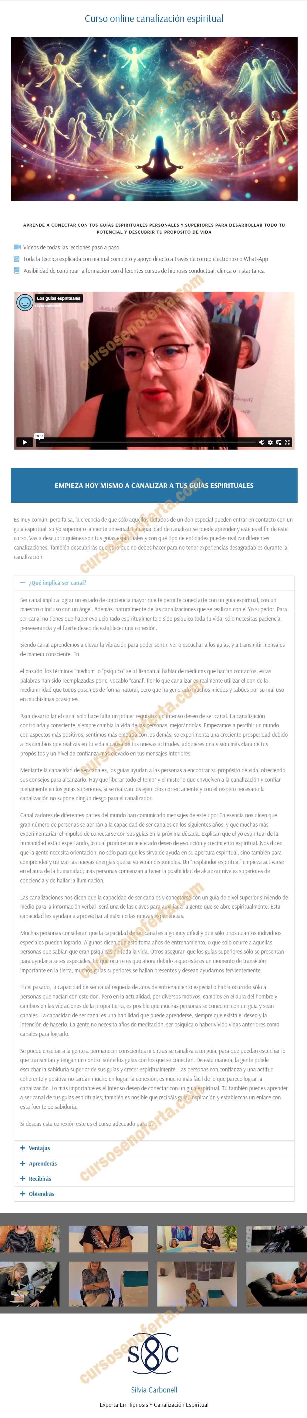 Curso Online Canalización Espiritual - todohipno