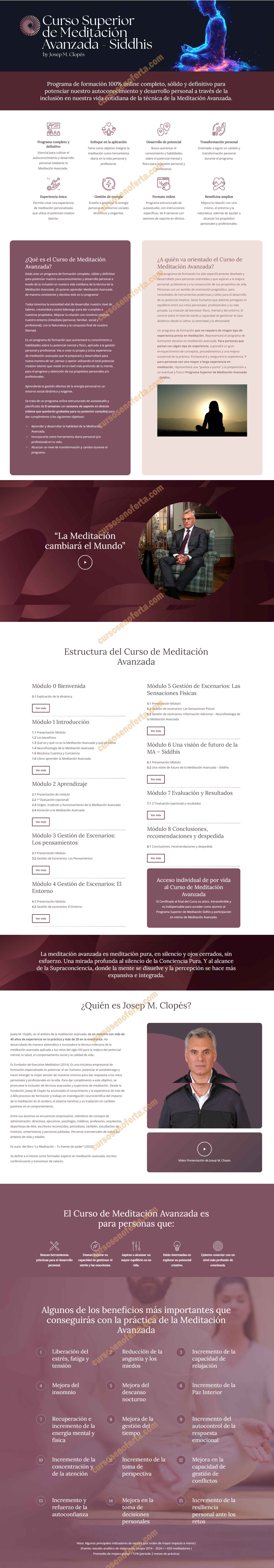 Curso Superior de Meditación Avanzada Siddhis - josé maría clopés