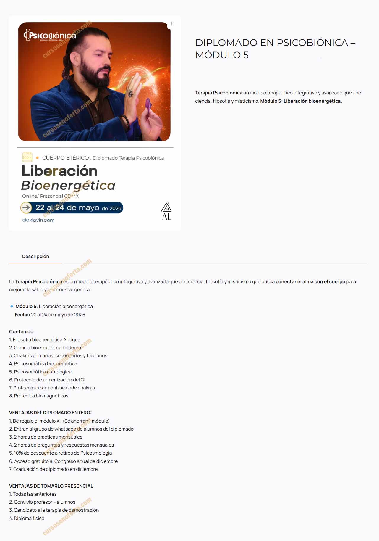 Diplomado Psicobiónica Módulo 5 - alejandro lavin