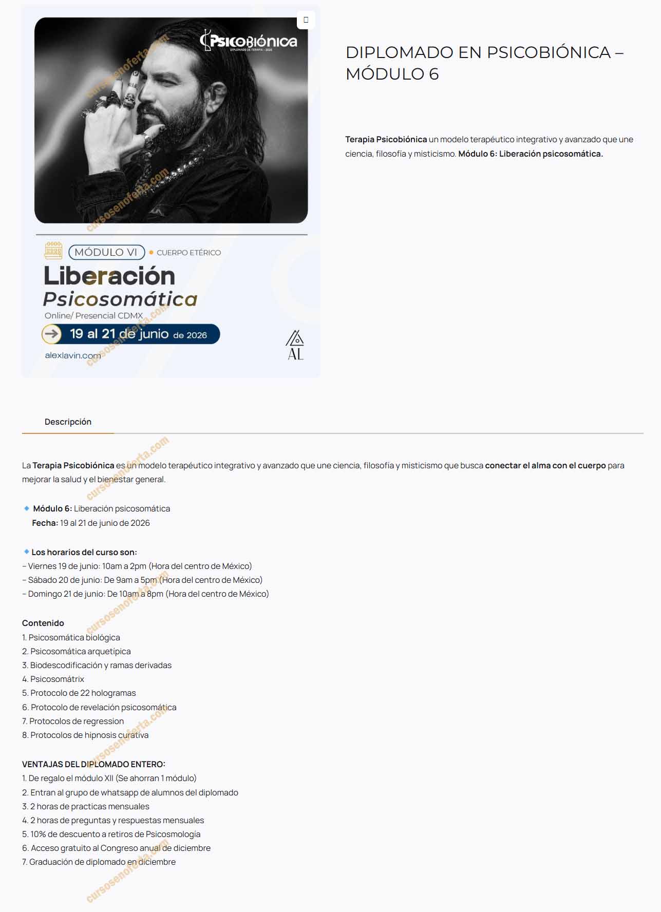 Diplomado Psicobiónica Módulo 6 - alejandro lavin