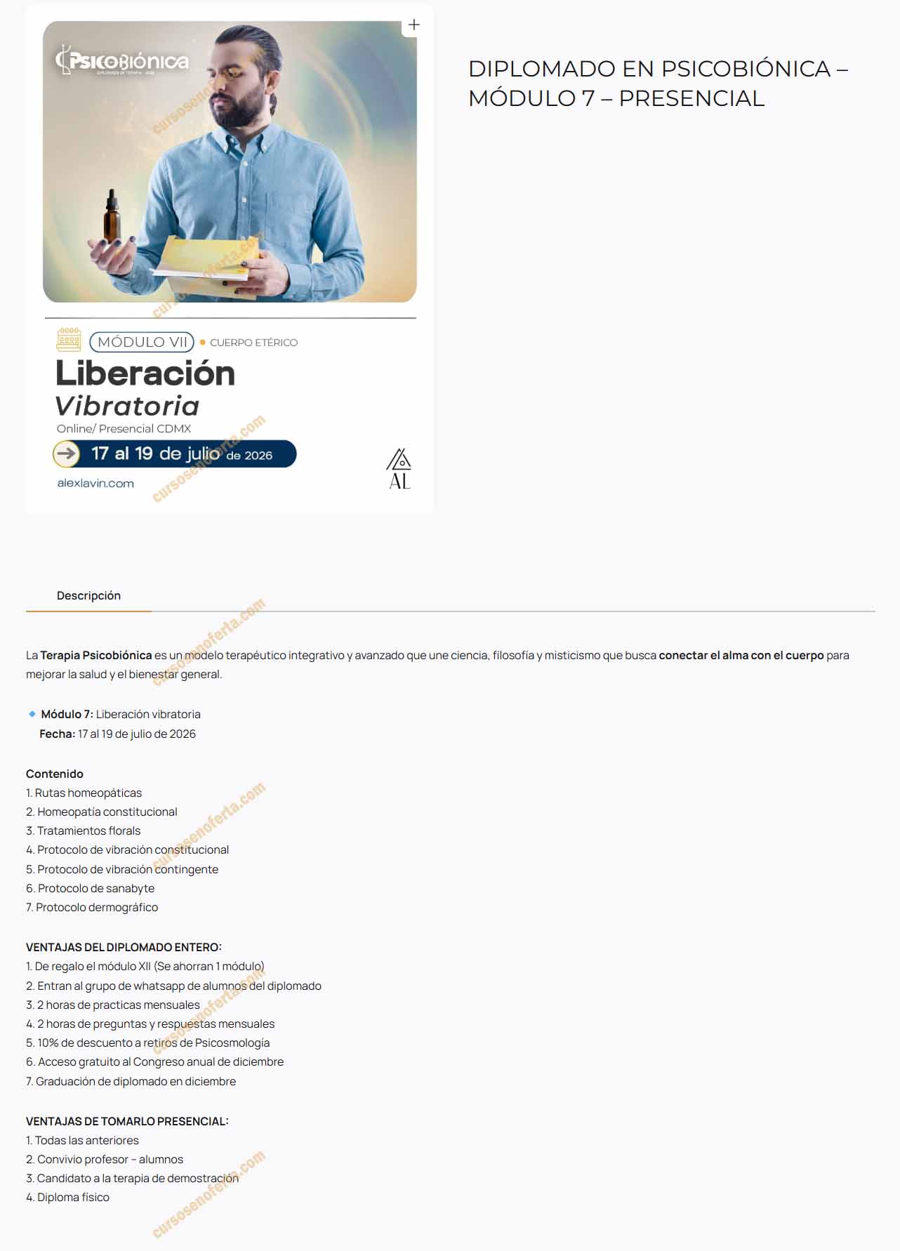 Diplomado Psicobiónica Módulo 7 - alejandro lavin