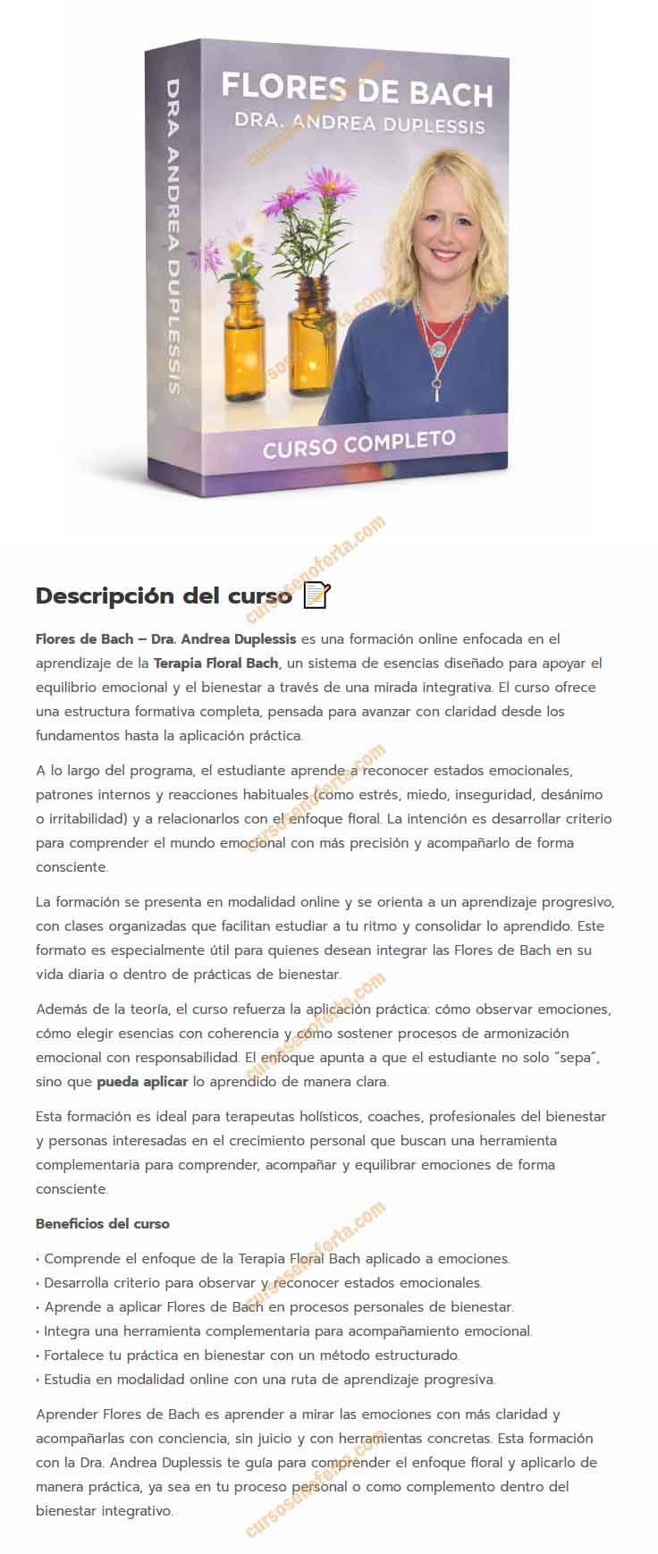 flores de bach Dra. Andrea Duplessis