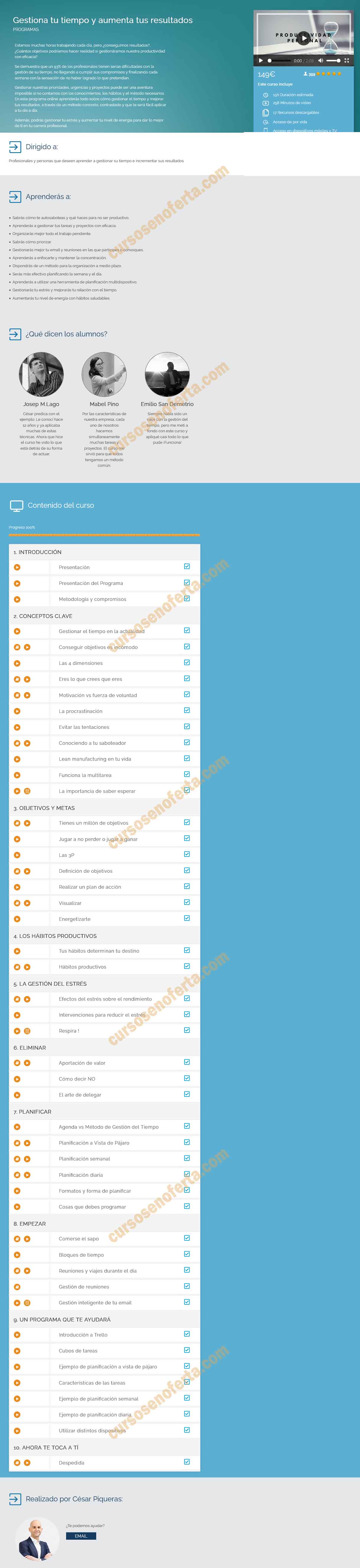 Gestiona tu tiempo y aumenta tus resultados