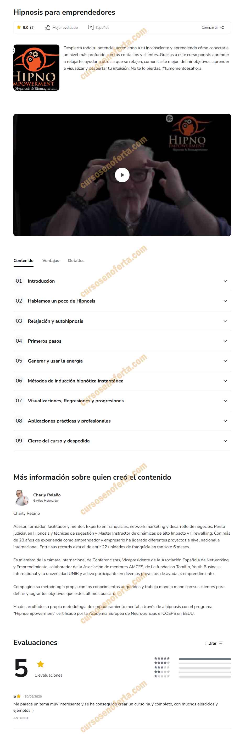 Hipnosis Para Emprendedores - charly relaño