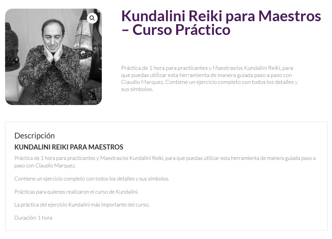 Kundalini Reiki para Maestros - claudio marquez