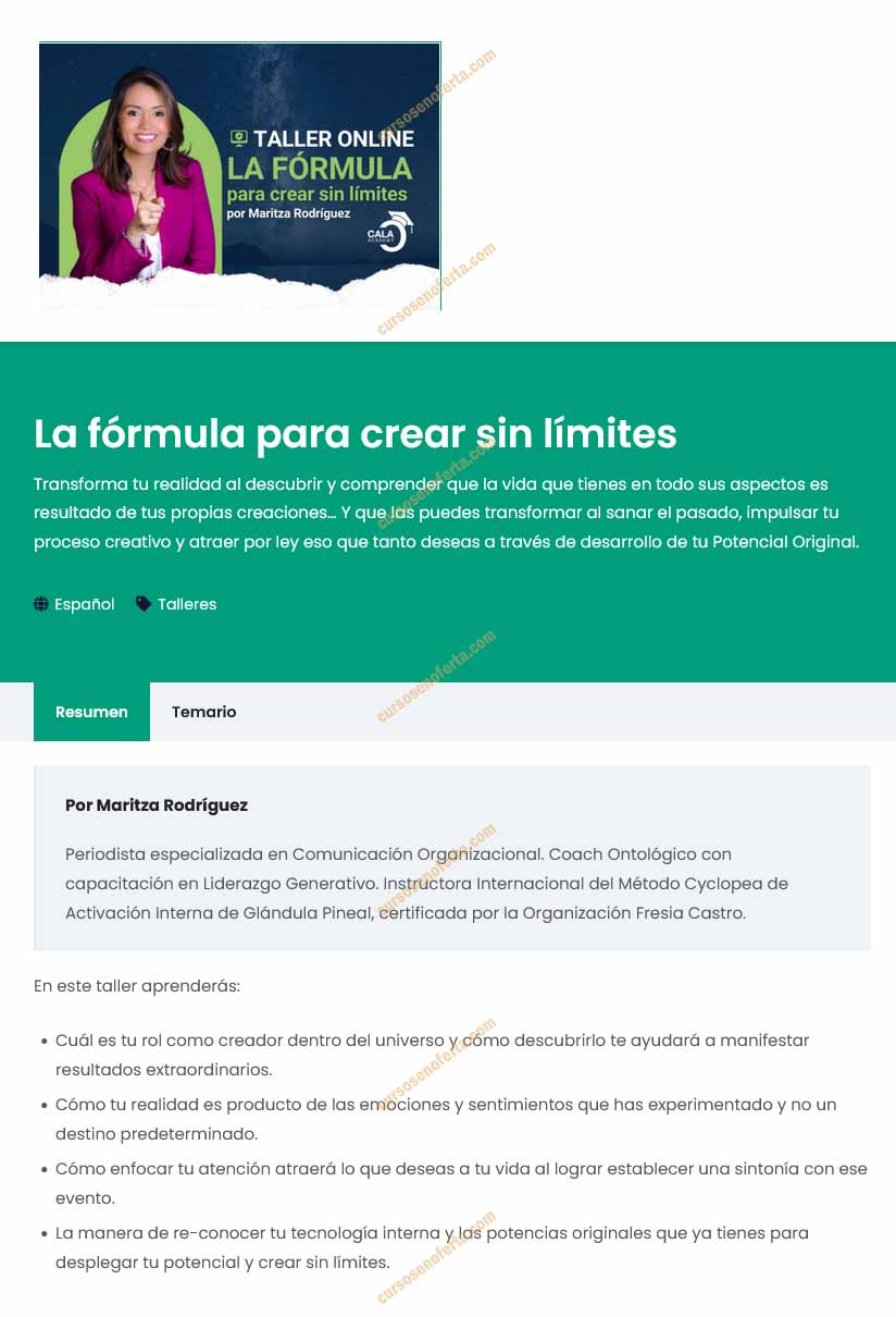 La fórmula para crear sin límites - cala academy