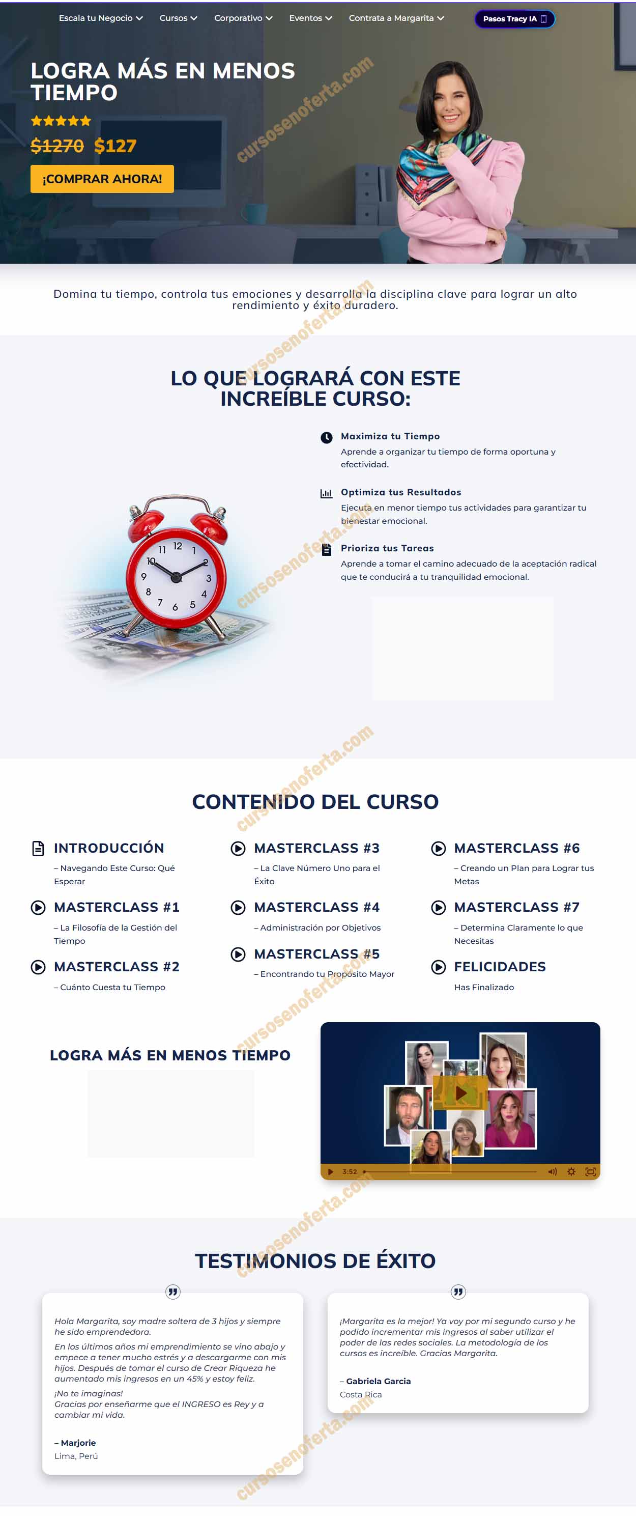 Logra Más en Menos Tiempo - margarita pasos