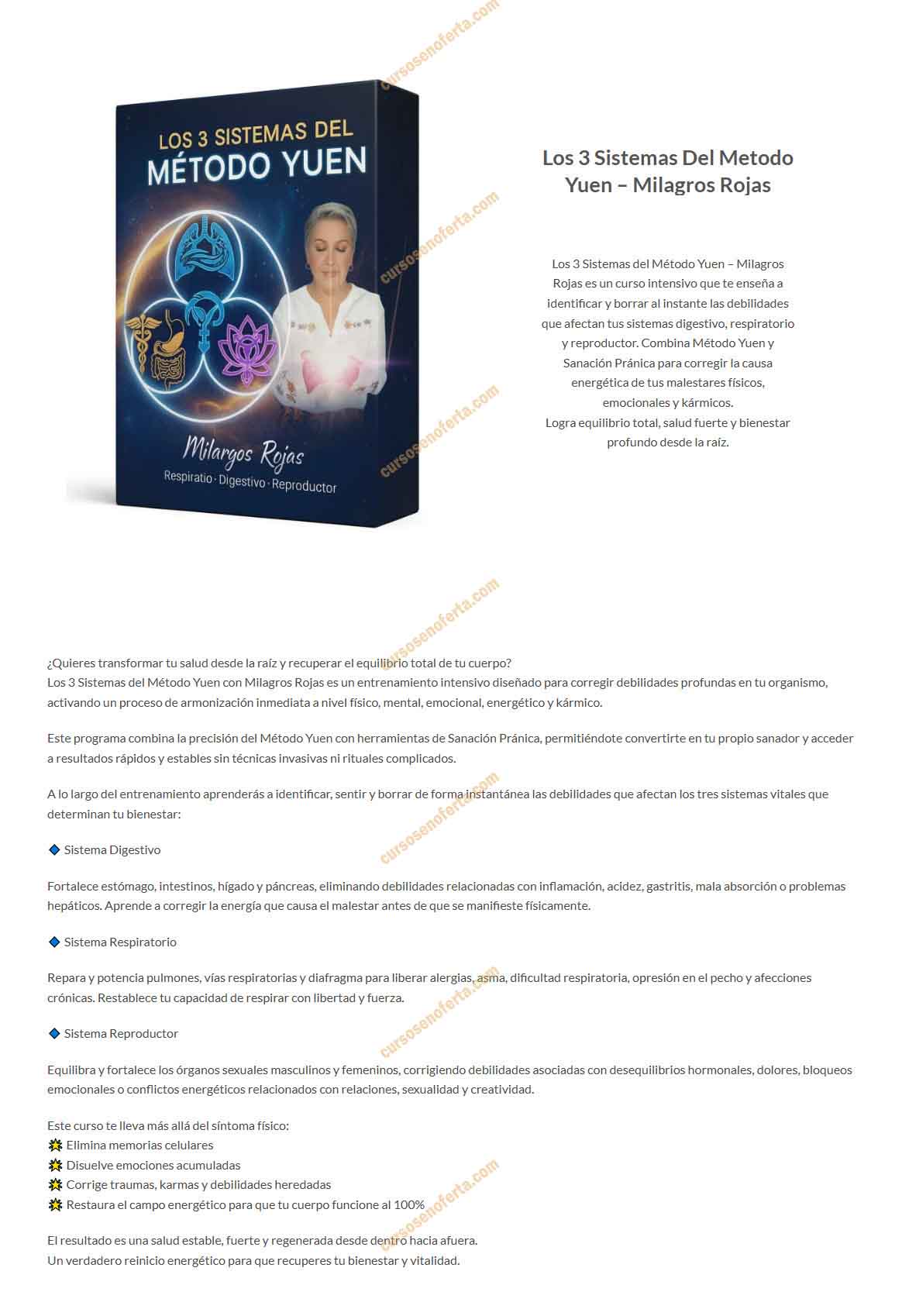 Los 3 sistemas principales del Método Yuen - antologia cuantica - milagros rojas