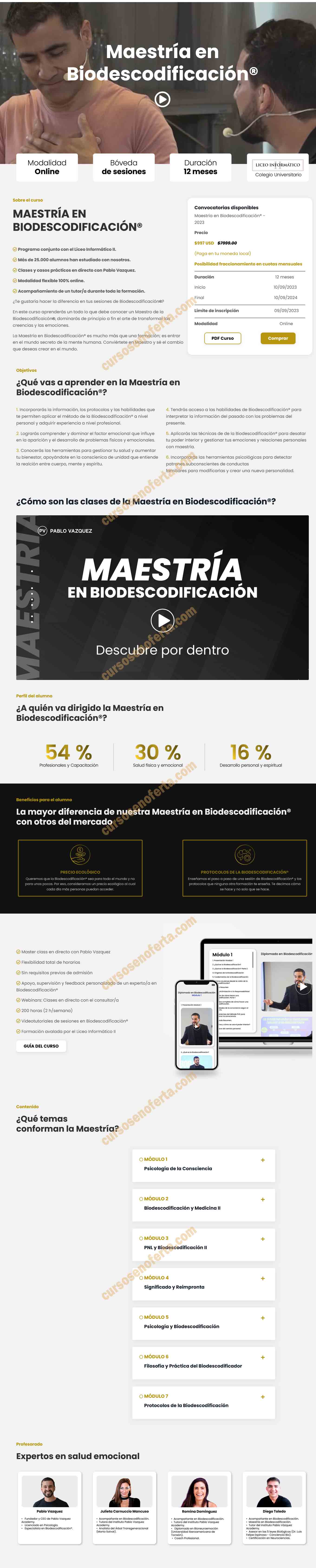 Maestría en Biodescodificación - pablo vazquez kunz
