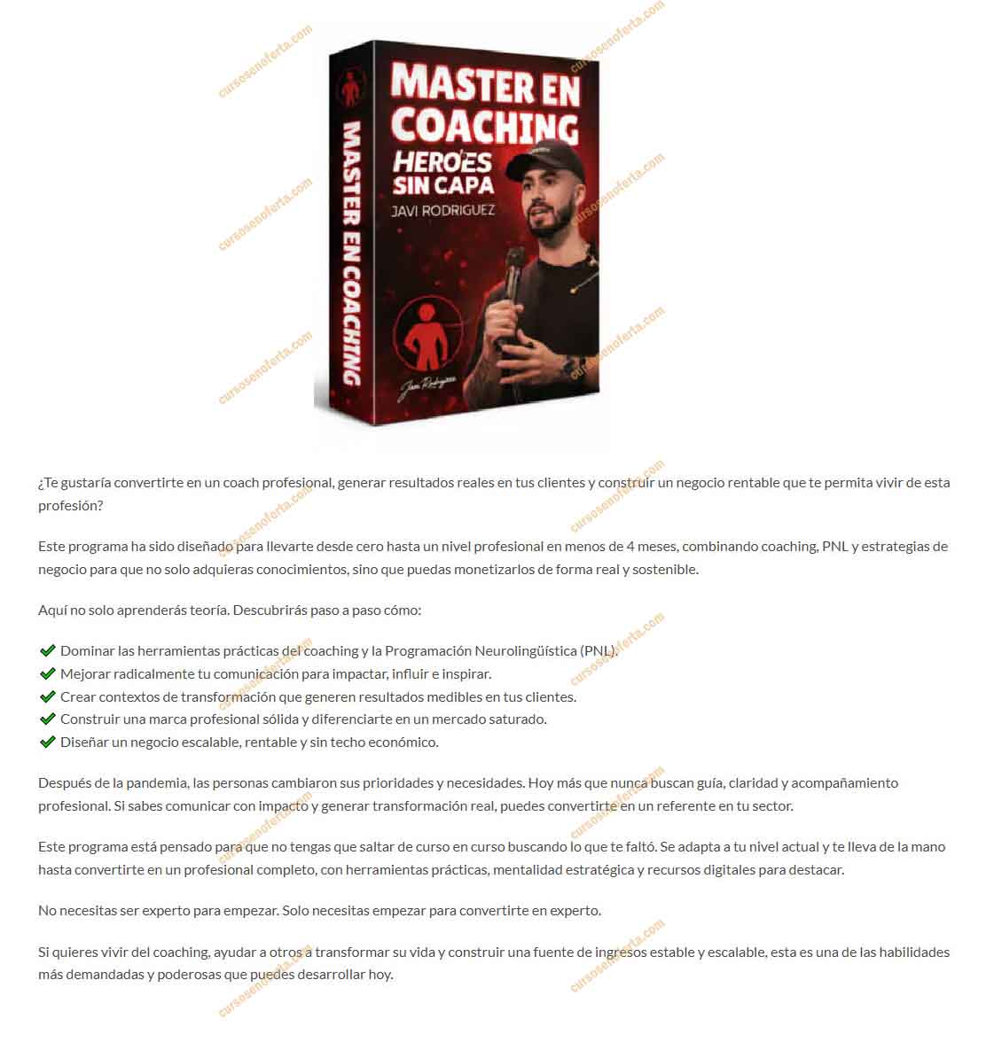 Master en Coaching - heroes sin capa - javi rodriguez