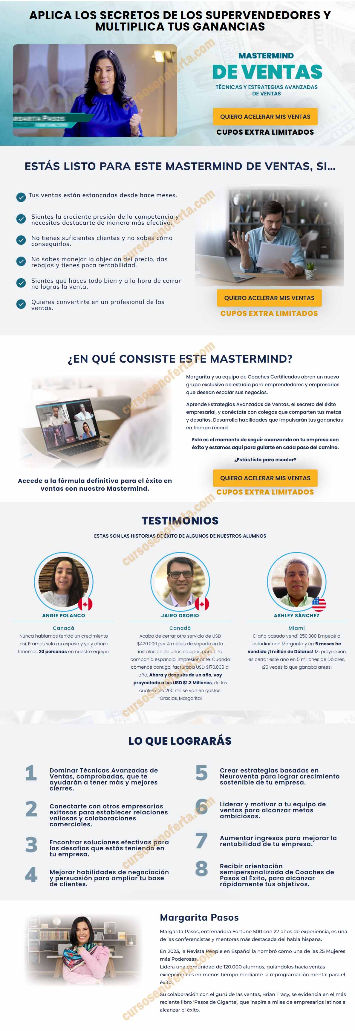 Mastermind de Ventas - margarita pasos