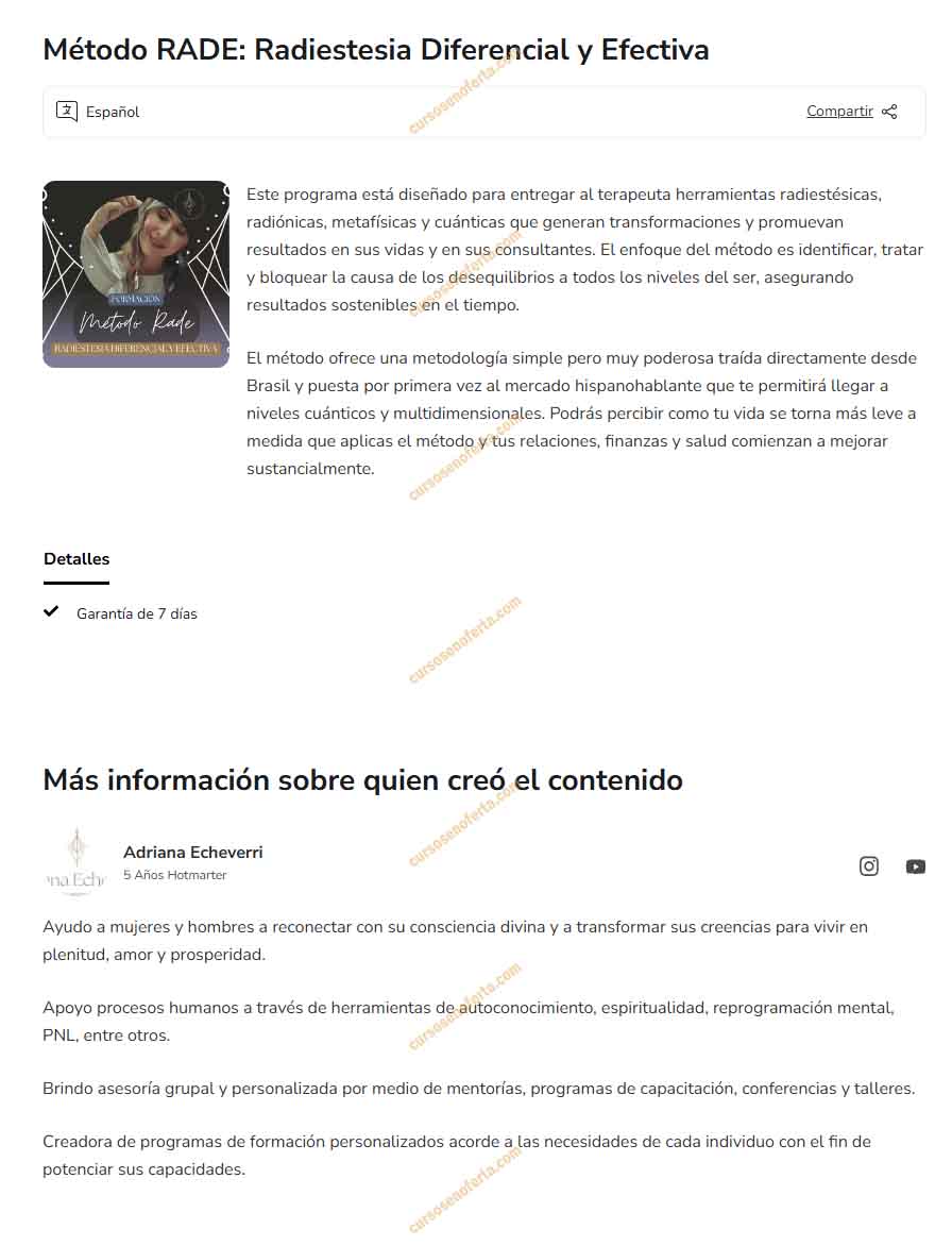 método RADE - ADRIANA ECHEVERRY