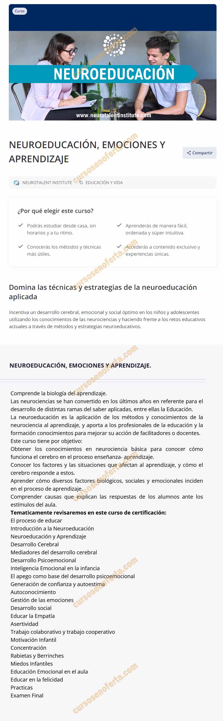 Neuroeducación, Emociones y Aprendizaje