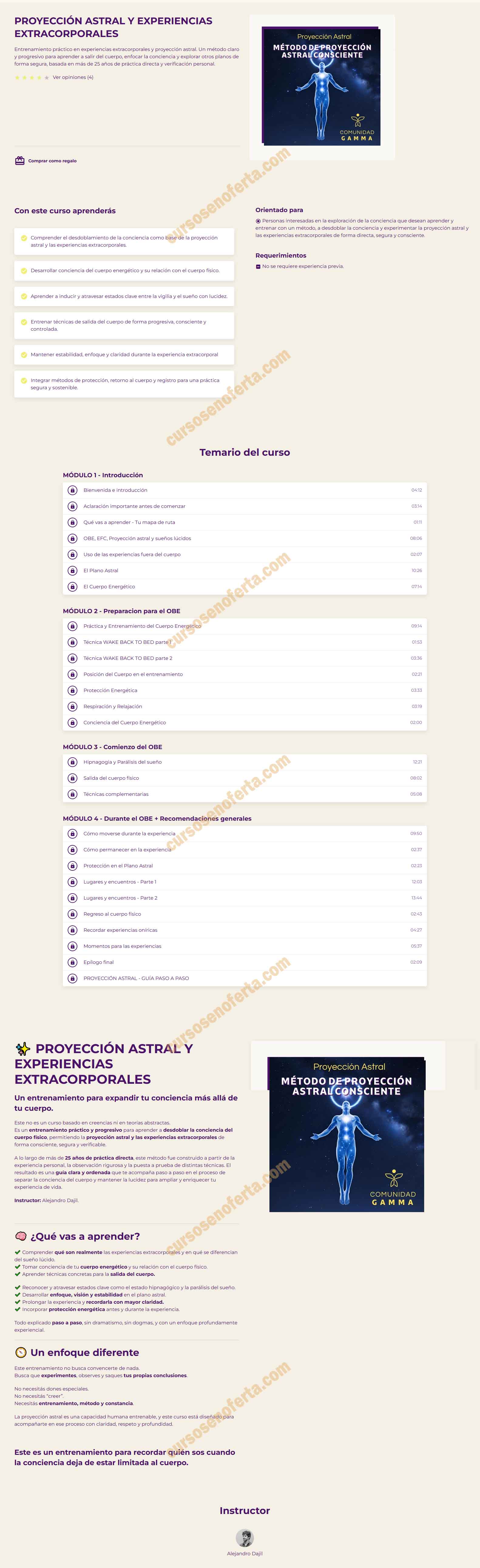 Proyección Astral y Experiencias Extracorporales - alejandro dajil