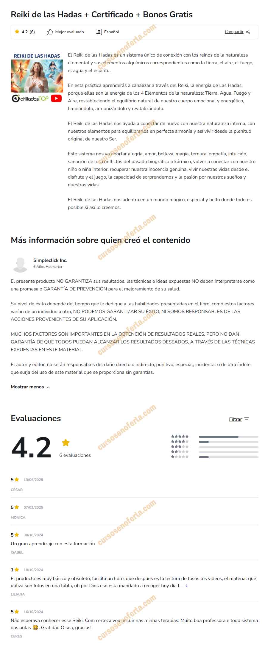 Reiki de las Hadas - simpleclick inc