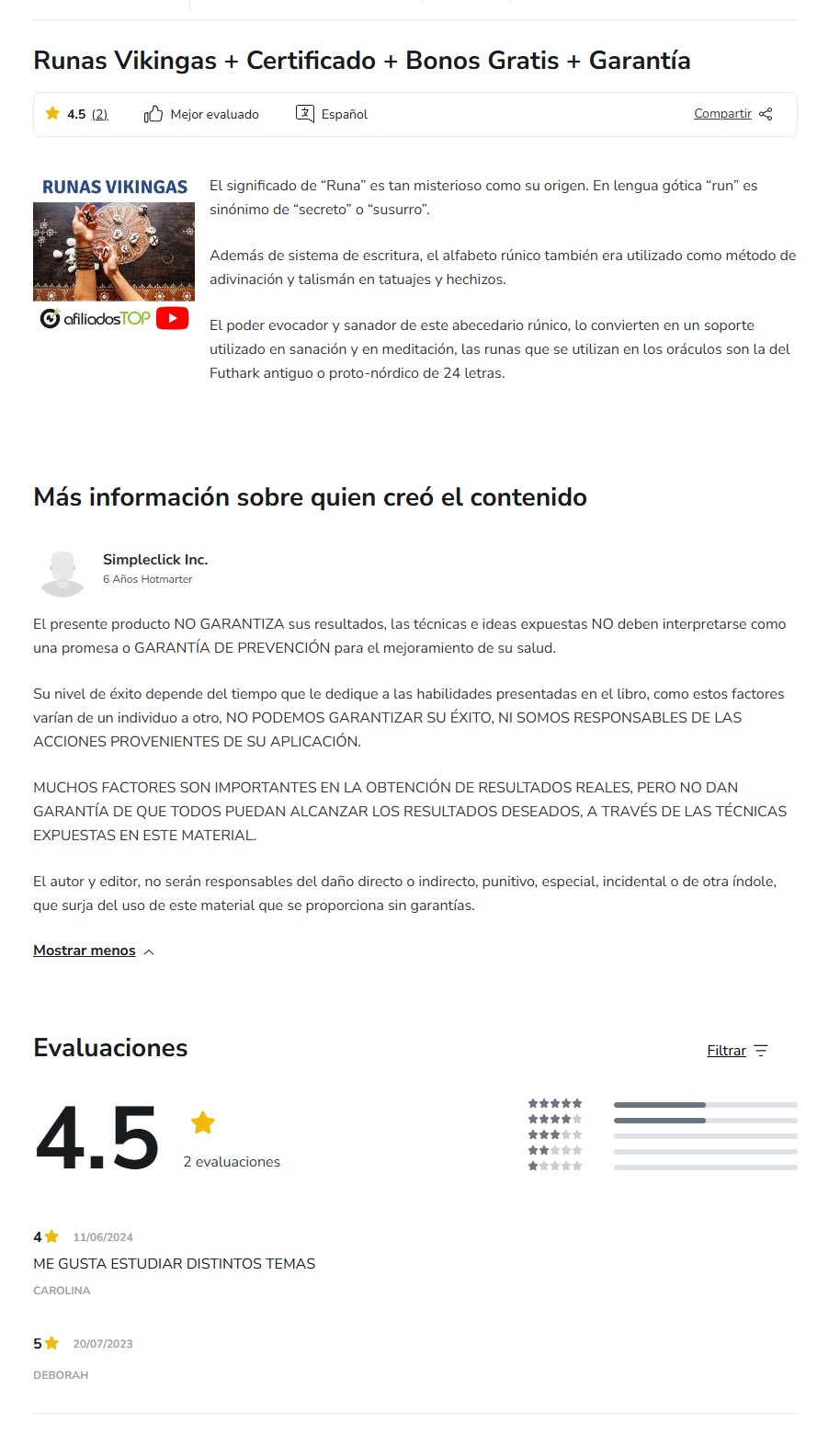 Runas Vikingas - simpleclick inc