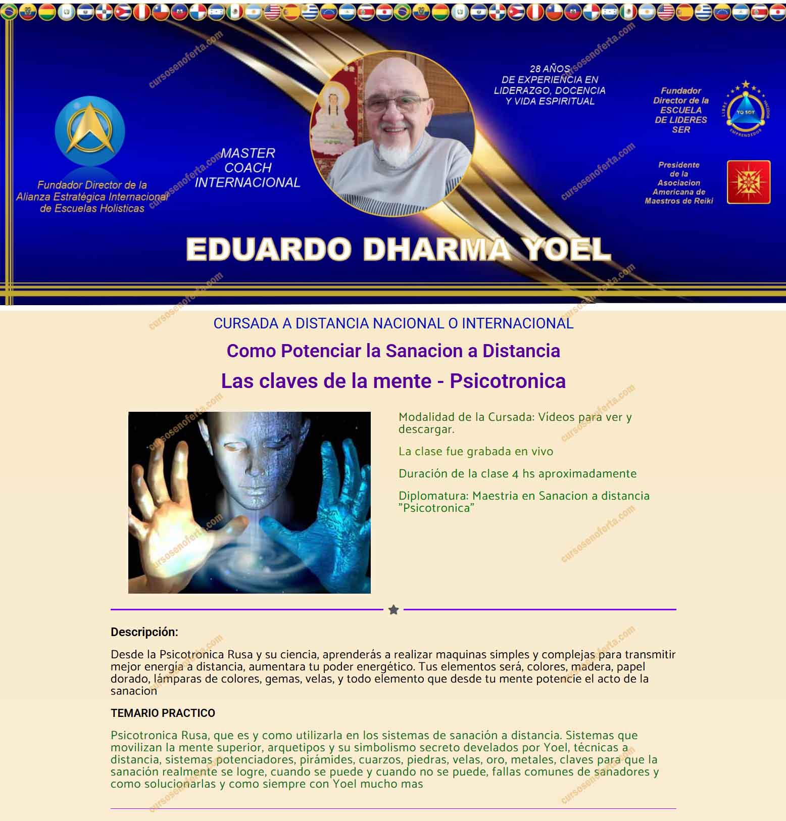 Sanación Psicotrónica - eduardo dharma yoel