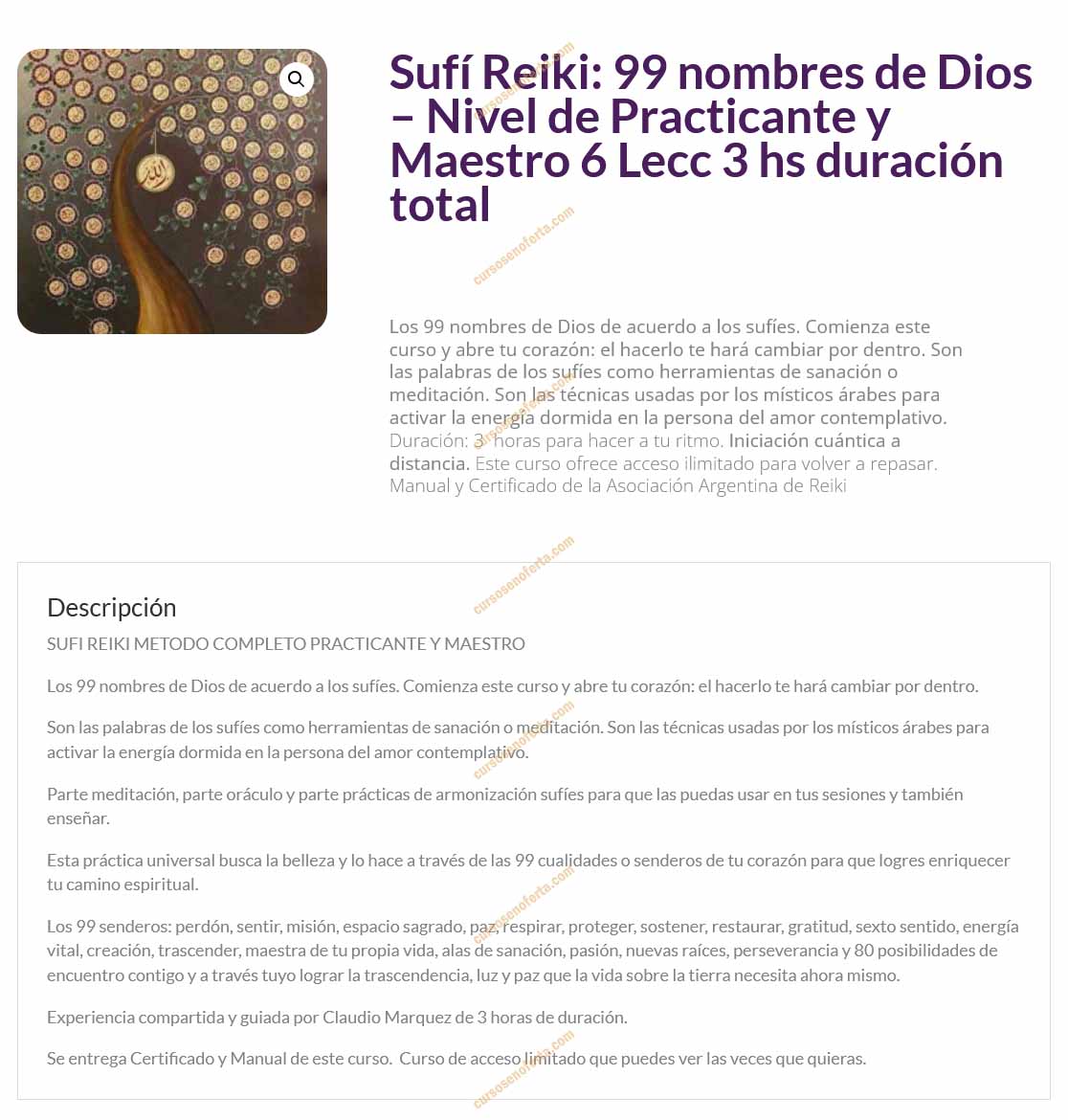 Sufí Reiki 99 nombres de Dios - claudio marquez