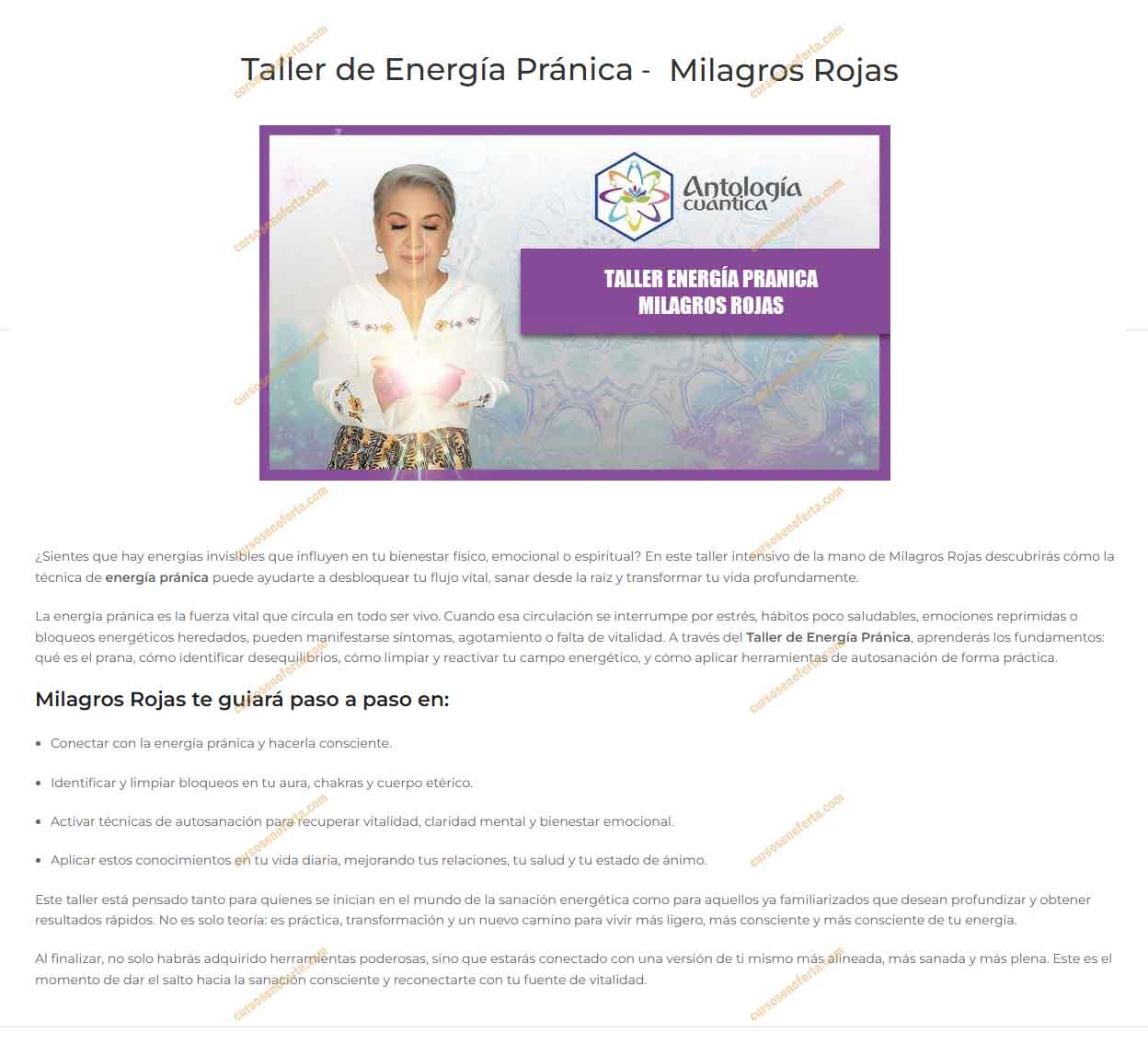 Taller Energía Pránica - milagros rojas