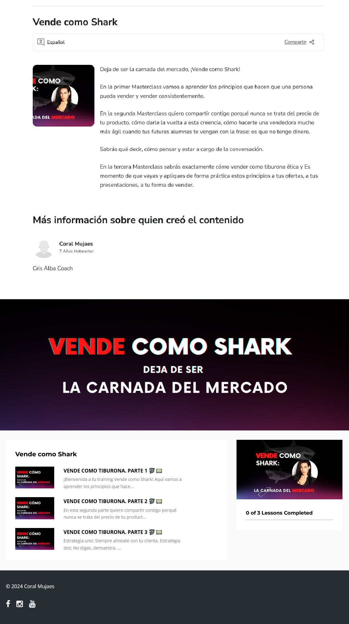 Vende Como Shark - coral mujaes