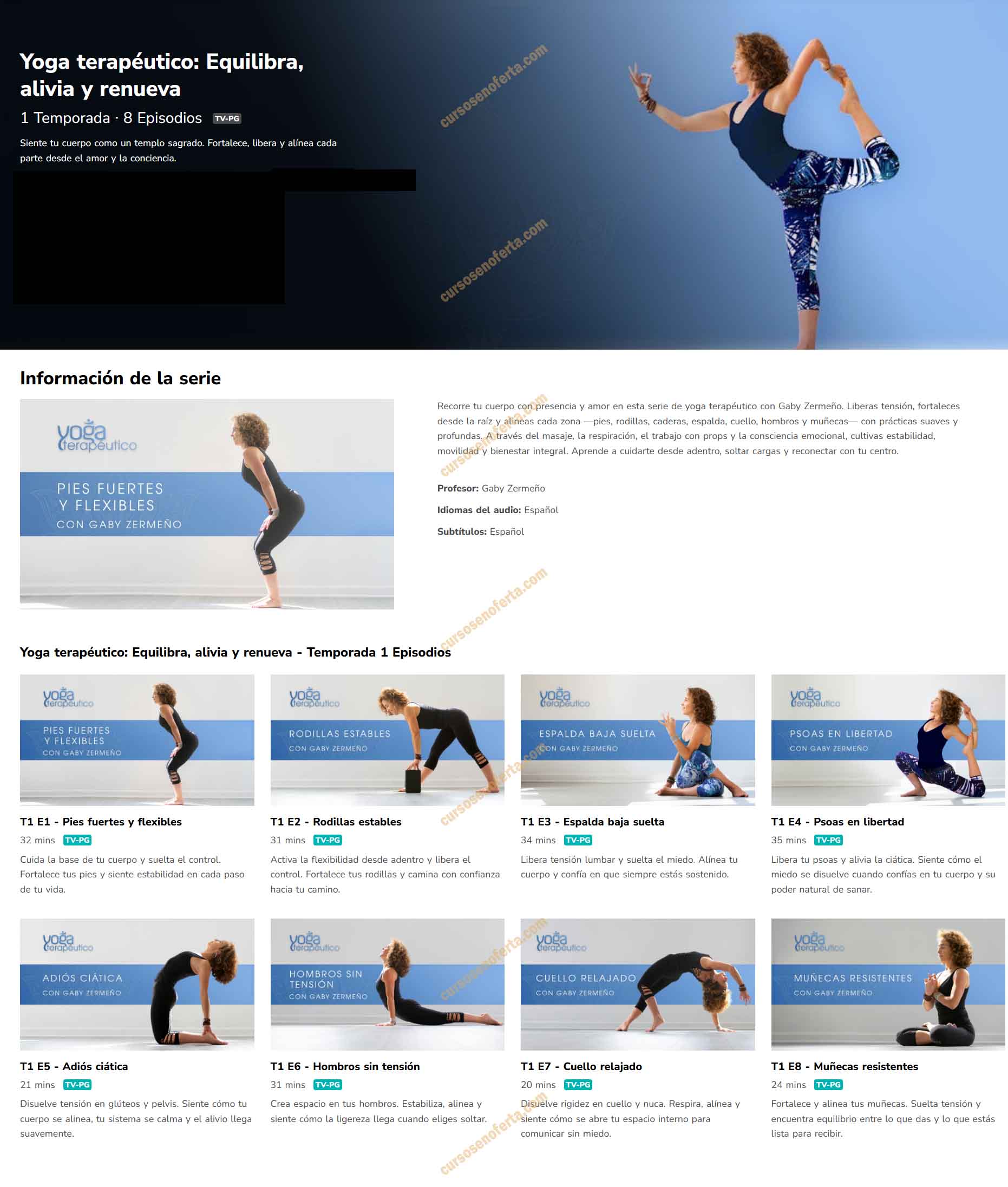 Yoga Terapéutico Equilibra, Alivia y Renueva - gaby zermeño