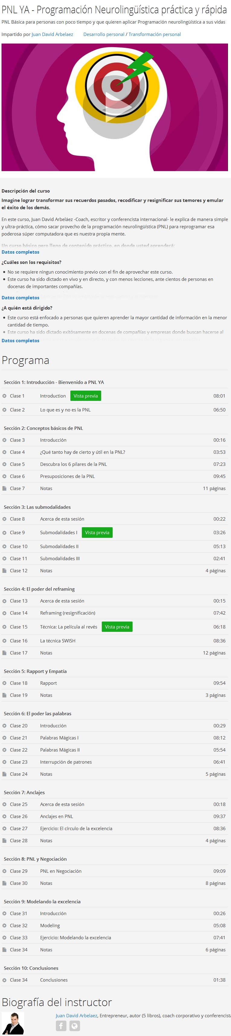 PNL YA - Programación Neurolingüística práctica y rápida