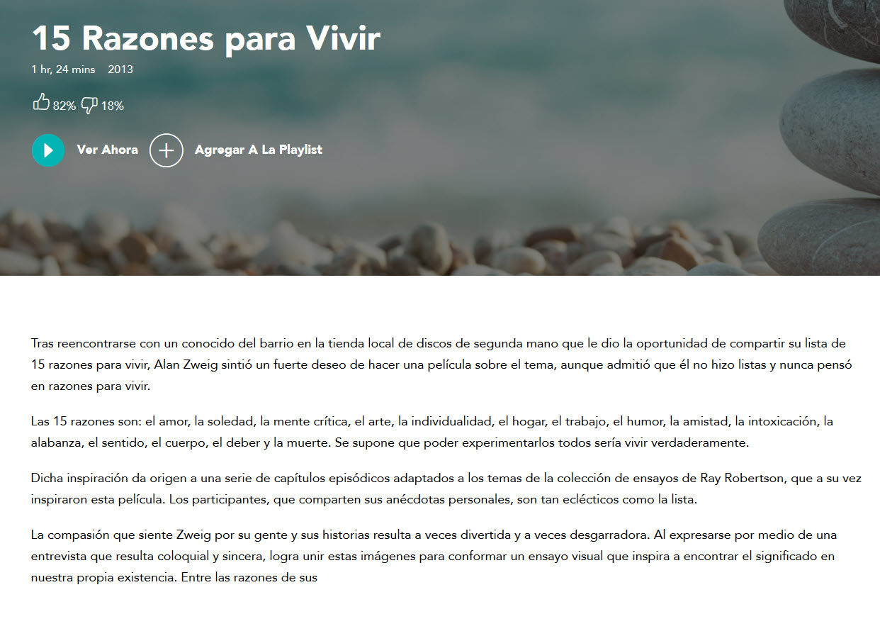 15 razones para vivir - gaia