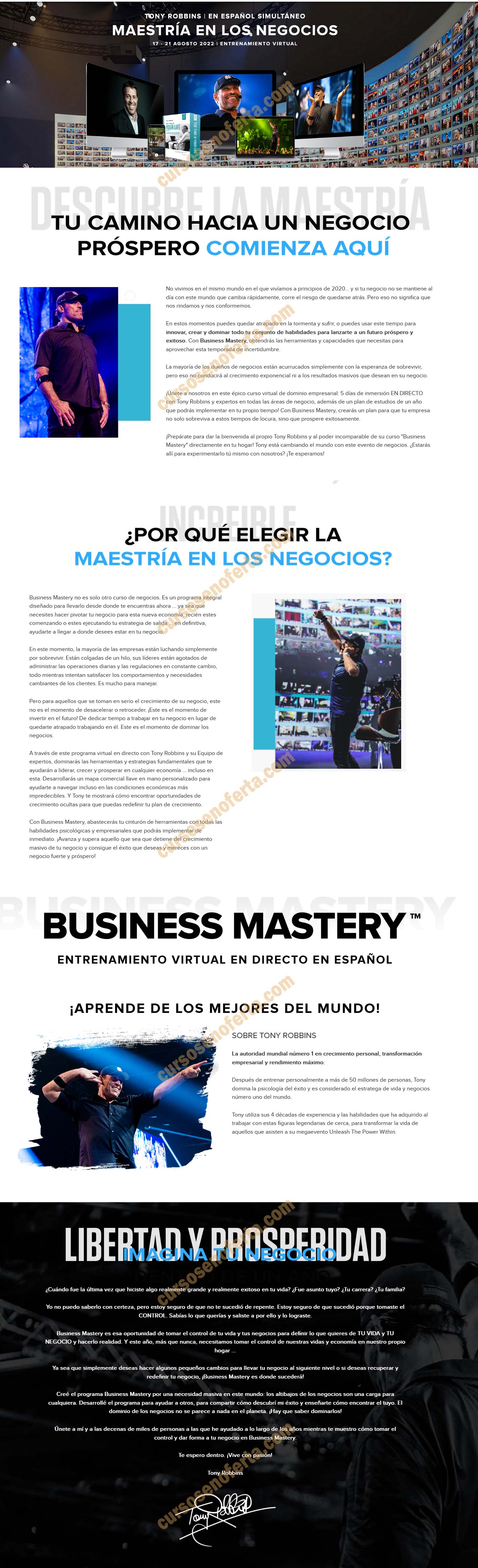 Business Mastery Virtual - tony robbins